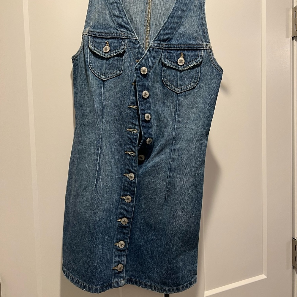 Denim mini dress